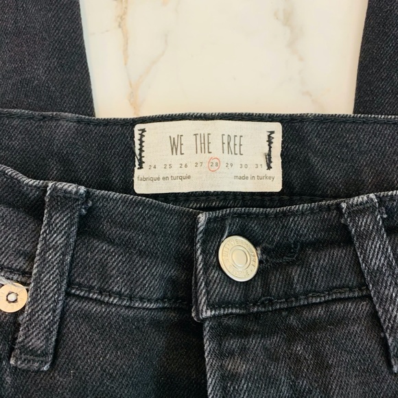 FREE PEOPLE - We the Free Skinny Ripped Black Jean - Picture 2 of 4